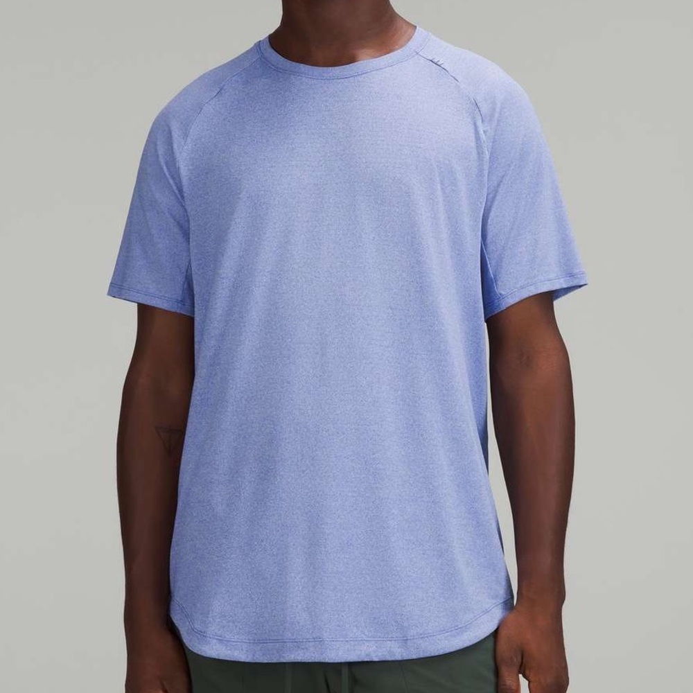 LULULEMON Drysense Training Short Sleeve Shirt in Heathered Wild Indigo Size S
